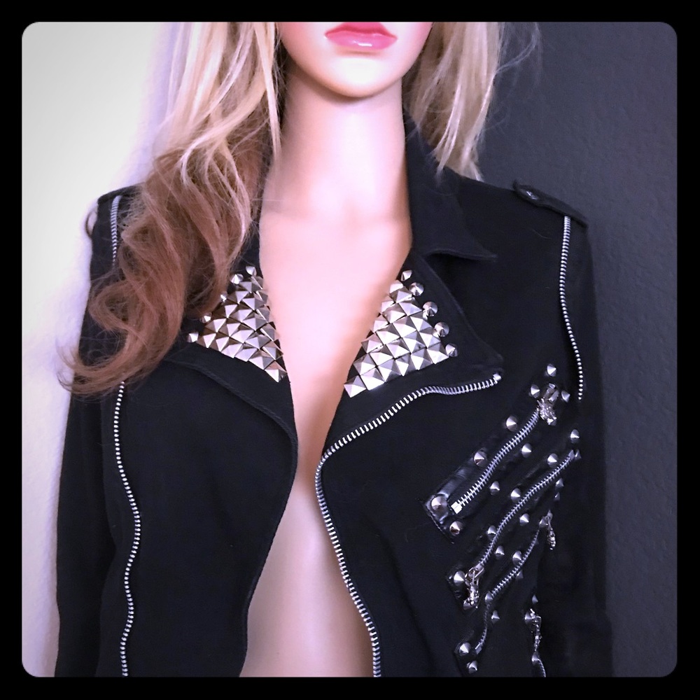 Queen of Darkness Skull-Studded Jacket